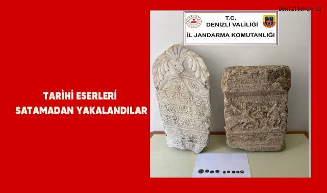 Tarihi eserleri satamadan yakalandılar