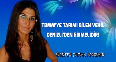 TBMM'ye Tarımı Bilen Vekil, Denizli'den girmelidir