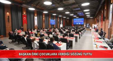 Başkan Örki çocuklara verdiği sözünü tuttu