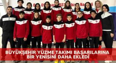 Büyükşehir yüzme takımı başarılarına bir yenisini daha ekledi