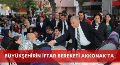 Büyükşehirin iftar bereketi Akkonak’ta