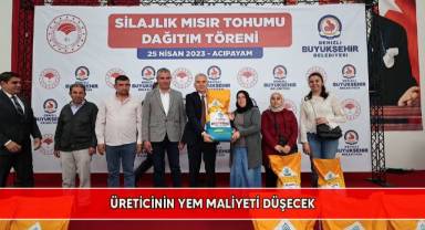 Denizli’de 4 bin 450 üreticiye 125 tonluk silajlık mısır tohumu