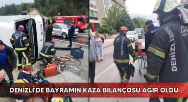 Denizli'de son 1 haftada 217 trafik kazası meydana geldi