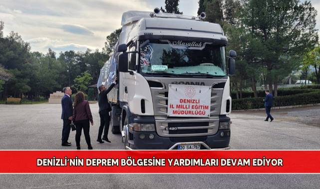 Denizli’nin deprem bölgesine yardımları devam ediyor