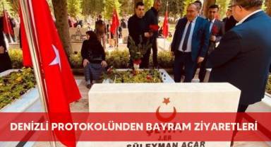 Denizli protokolünden bayram ziyaretleri