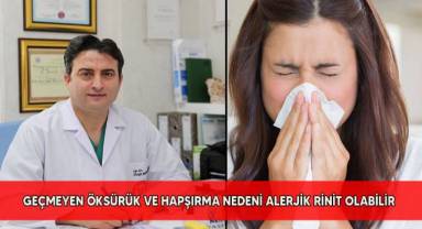 Geçmeyen öksürük ve hapşırma nedeni alerjik rinit olabilir