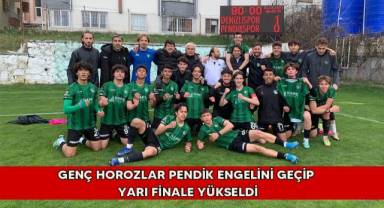 Genç horozlar Pendik engelini geçip yarı finale yükseldi