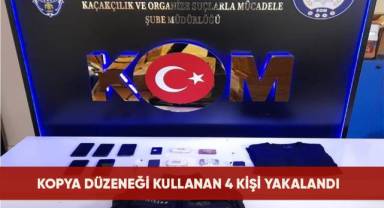 ÖSYM’nin sınavında kopya düzeneği kullanan 4 kişi yakalandı