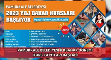 Pamukkale Belediyesi ilkbahar dönemi kurs kayıtları başladı