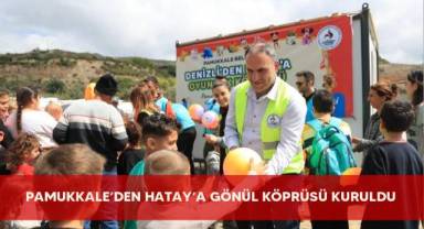 Pamukkale’den Hatay’a gönül köprüsü kuruldu