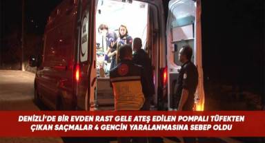 Pompalı tüfekten çıkan saçmalar yol kenarında oturan gençlere isabet etti; 4 yaralı
