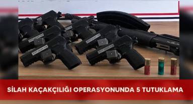 Silah kaçakçılığı operasyonunda 5 tutuklama