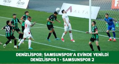 Spor Toto 1. Lig: A. Denizlispor: 1 - Samsunspor: 2