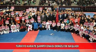Türkiye Karate Şampiyonası Denizli'de başladı