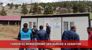 Yardım eli Merkezefendi’den Nurhak’a uzanıyor