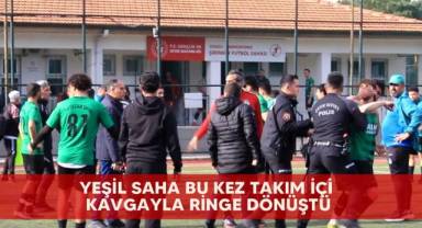 Yeşil saha bu kez takım içi kavgayla ringe dönüştü