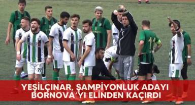 Yeşilçınar, şampiyonluk adayı Bornova’yı elinden kaçırdı