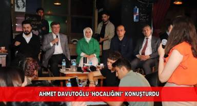 Ahmet Davutoğlu ‘hocalığını” konuşturdu