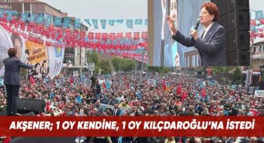 Akşener, Denizli'de 1 oy kendine, 1 oy Kılıçdaroğlu'na istedi