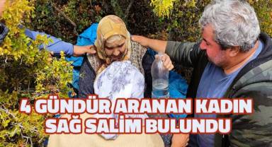 Aranan yaşlı kadın, 4 gün sonra kaybolduğu noktanın 8 kilometre ilerisinde bulundu