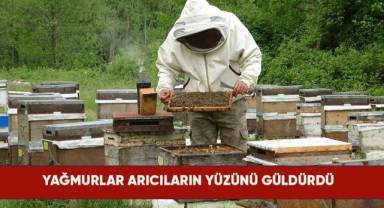 Bahar yağmurları arıcıların yüzünü güldürdü