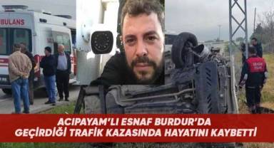 Burdur'da otomobil takla attı, Denizlili sürücü hayatını kaybetti