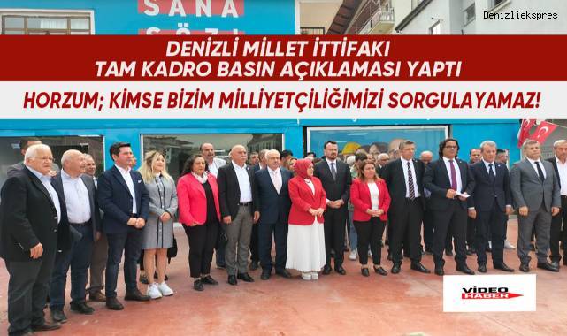 CHP Denizli İl Başkanı Horzum; Kimse bizim Milliyetçiliğimizi sorgulayamaz!