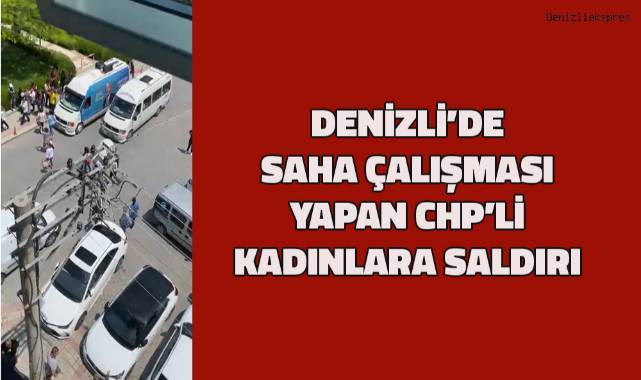 Denizli'de saha çalışması yapan CHP'li kadınlara saldırı