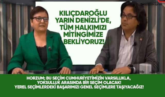HORZUM; BU SEÇİM CUMHURİYETİMİZİN VARSILLIKLA, YOKSULLUK ARASINDA BİR SEÇİM OLACAK!