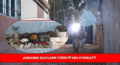 Jandarma olayların yüzde 99’unu aydınlattı