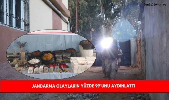 Jandarma olayların yüzde 99’unu aydınlattı