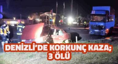 Kağıt gibi ezilen araç 3 kişiye mezar oldu