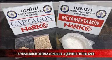 Uyuşturucu operasyonunda 3 şüpheli tutuklandı