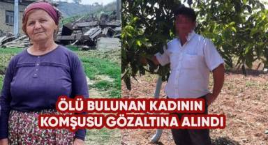 Üzüm bağında av tüfeğiyle öldürülen kadının komşusu gözaltına alındı