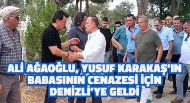 Ali Ağaoğlu arkadaşını acı gününde yalnız bırakmadı