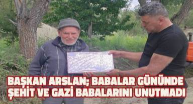 Başkan Arslan; Babalar Gününde şehit babalarını untmadı