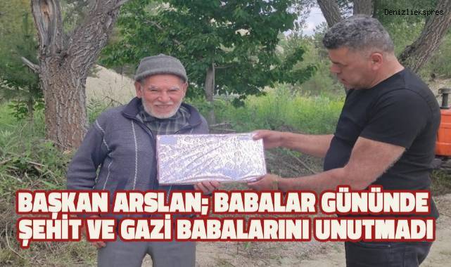 Başkan Arslan; Babalar Gününde şehit babalarını untmadı