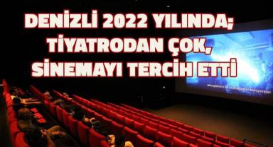 Denizli 2022 Yılında Tiyatrodan çok sinemayı tercih etti