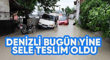 Denizli’de akşam saatlerine aniden bastıran yağı hayatı felç etti