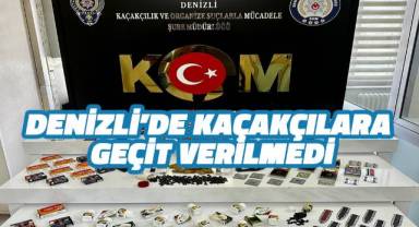 Denizli’de piyasaya binlere kaçak ürün sürmeye çalışan 5 kişi yakalandı