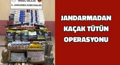 Jandarmadan kaçak tütün operasyonu