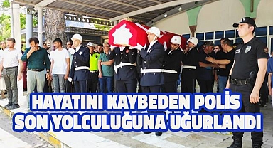 Kazadan 8 yıl sonra hayatını kaybeden polis, son yolculuğuna uğurlandı