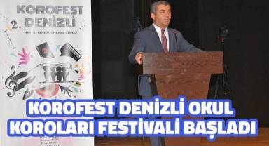 Korofest Denizli Okul Koroları Festivali Başladı