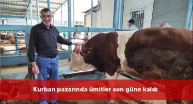 Kurban pazarında ümitler son güne kaldı