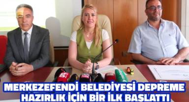 Merkezefendi Belediyesi depreme hazırlık için bir ilki başlattı