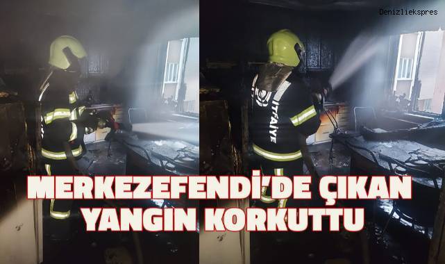 Merkezefendi’de çıkan yangın korkuttu