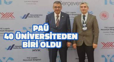 PAÜ 40 Üniversiteden Biri Oldu