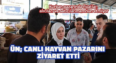 Sema Silkin Ün; Kurban pazarında fiyatlar, alıcıları ve satıcıları memnun etmiyor.