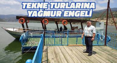 Tekne turlarına yağmur engeli