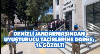 Uyuşturucu operasyonunda yakalanan 14 şüpheli adliyeye sevk edildi